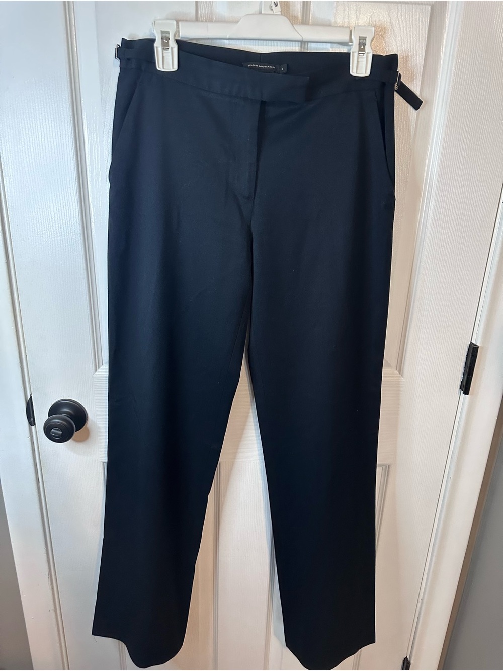 Club Monaco Women's Black Straight-Leg Dress Pants